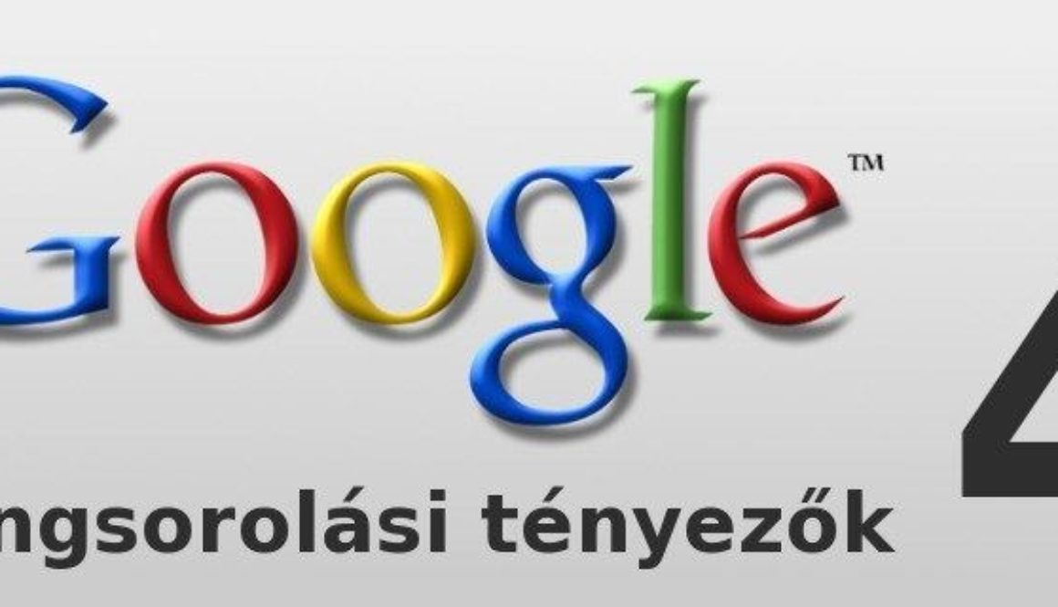 Google rangsorolási tényezők