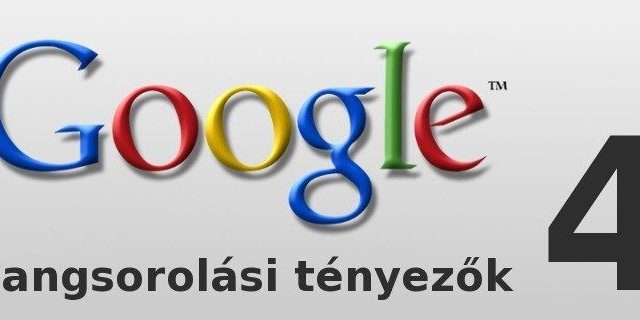 Google rangsorolási tényezők
