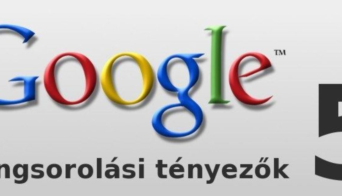 Google rangsorolási tényezők
