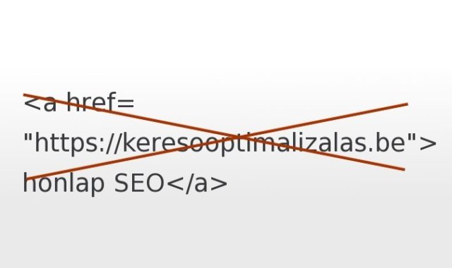 linkek nélkül seo eredmény