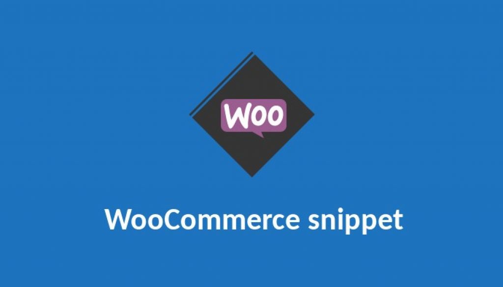 WooCommerce Wordpress snippet