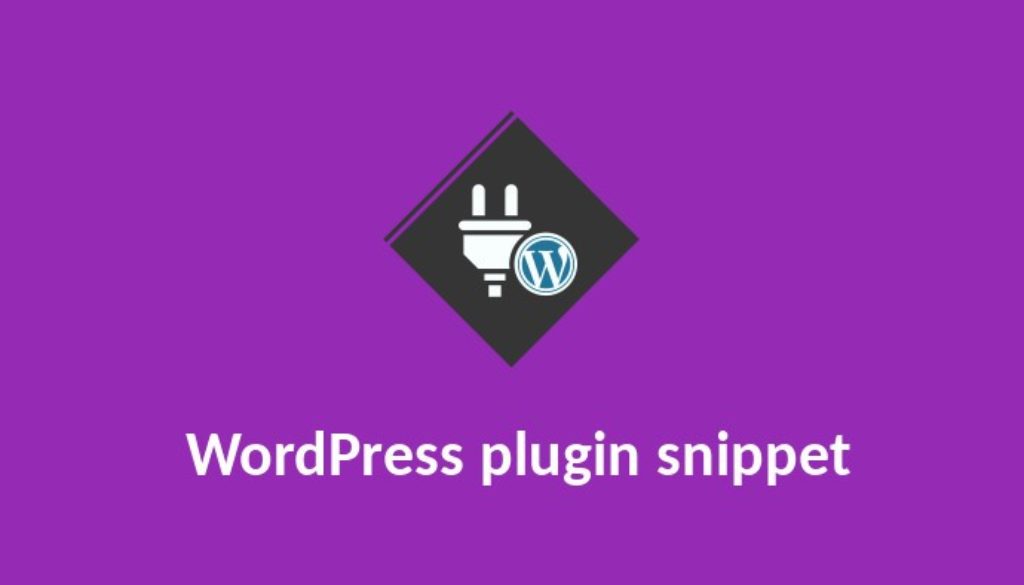 WordPress plugin Wordpress snippet